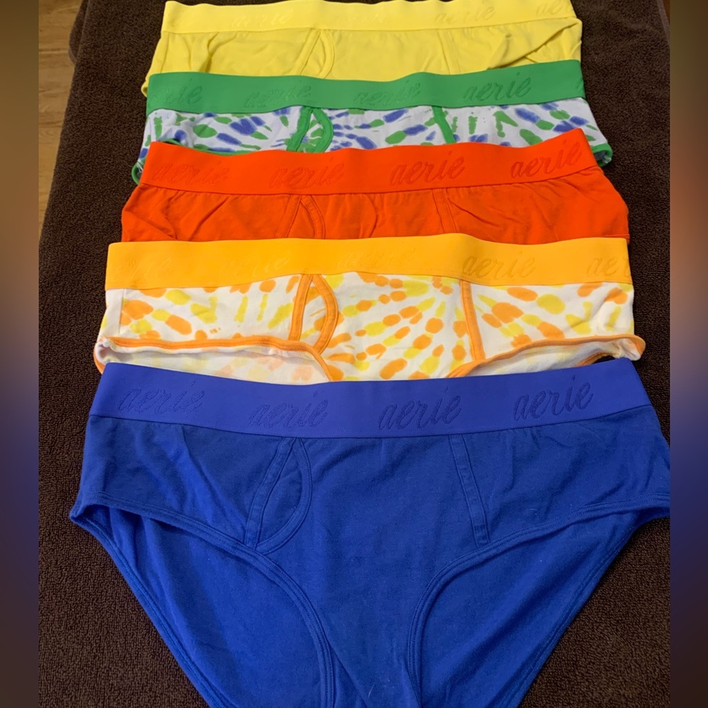 Aerie for American Eagle 5–Pack Logo Cotton Boyshort Panties Size XL Never Worn